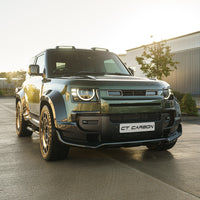 DEFENDER 90/110/130 2020+ CARBON FIBRE FRONT BUMPER TRIM - CT DESIGN