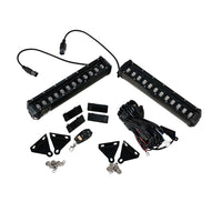 DEFENDER 90/110/130 L663 2020+ GLOSS BLACK LED FRONT BUMPER LIGHTS