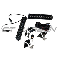 DEFENDER 90/110/130 L663 2020+ GLOSS BLACK LED FRONT BUMPER LIGHTS