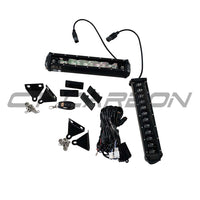 DEFENDER 90/110/130 L663 2020+ GLOSS BLACK LED FRONT BUMPER LIGHTS