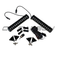 DEFENDER 90/110/130 L663 2020+ GLOSS BLACK LED FRONT BUMPER LIGHTS