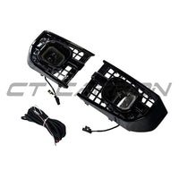 DEFENDER 90/110/130 L663 2020+ GLOSS BLACK FOG LIGHTS