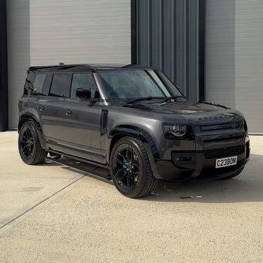 LAND ROVER DEFENDER L663 110 ELECTRIC FOLD OUT SIDE STEPS-Accessories-BLAK BY CT-CT Carbon - High-quality carbon fiber and gloss black aerodynamic parts for premium sports and luxury vehicles.