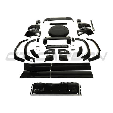 LAND ROVER DEFENDER L663 110 WIDE ARCH GLOSS BLACK KIT-Kit-BLAK BY CT-CT Carbon - High-quality carbon fiber and gloss black aerodynamic parts for premium sports and luxury vehicles.