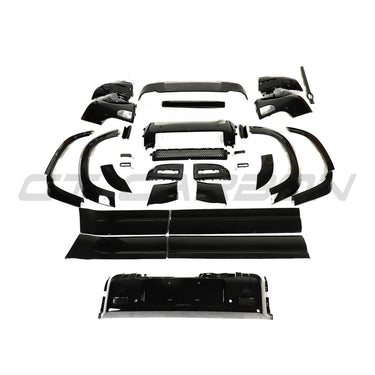 LAND ROVER DEFENDER L663 110 WIDE ARCH GLOSS BLACK KIT - V2-Kit-BLAK BY CT-CT Carbon - High-quality carbon fiber and gloss black aerodynamic parts for premium sports and luxury vehicles.