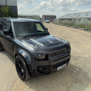LAND ROVER DEFENDER L663 90/110/130 CARBON FIBRE SV STYLE HOOD/BONNET-Bonnet-CT CARBON-CT Carbon - High-quality carbon fiber and gloss black aerodynamic parts for premium sports and luxury vehicles.