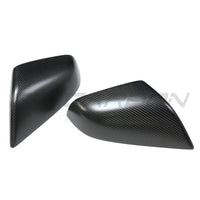 TESLA MODEL S 2013-2020 MATTE CARBON FIBRE MIRRORS-Accessories-CT CARBON-CT Carbon - High-quality carbon fiber and gloss black aerodynamic parts for premium sports and luxury vehicles.