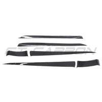 TESLA MODEL S 2021+ CARBON FIBRE DOOR TRIM ADD ON-Accessories-CT CARBON-CT Carbon - High-quality carbon fiber and gloss black aerodynamic parts for premium sports and luxury vehicles.