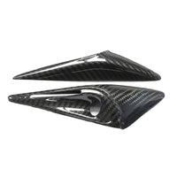 TESLA MODEL S 2021+ CARBON FIBRE SIDE CAMERA COVER ADD ON-Accessories-CT CARBON-CT Carbon - High-quality carbon fiber and gloss black aerodynamic parts for premium sports and luxury vehicles.