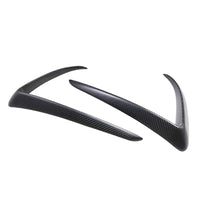 TESLA MODEL 3 2017-2023 MATTE CARBON FIBRE FRONT BUMPER CANARDS-Accessories-CT CARBON-CT Carbon - High-quality carbon fiber and gloss black aerodynamic parts for premium sports and luxury vehicles.