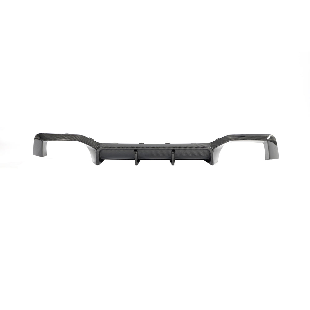 BMW G02 X4 & F98 X4M LCI 2022-2025 CARBON FIBRE DIFFUSER-Diffuser-CT CARBON-CT Carbon - High-quality carbon fiber and gloss black aerodynamic parts for premium sports and luxury vehicles.