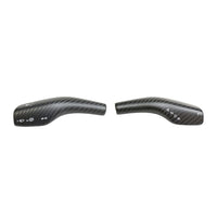 TESLA MODEL 3 & Y 2017+ MATTE CARBON FIBRE STALK COVER-Accessories-CT CARBON-CT Carbon - High-quality carbon fiber and gloss black aerodynamic parts for premium sports and luxury vehicles.