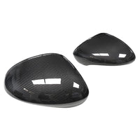 PORSCHE PANAMERA 971 2017-2024 CARBON FIBRE MIRRORS WITH LANE ASSIST - RHD-Accessories-CT CARBON-CT Carbon - High-quality carbon fiber and gloss black aerodynamic parts for premium sports and luxury vehicles.