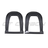 TESLA MODEL 3 2017-2023 CARBON FIBRE SEAT BACK COVERS-Accessories-CT CARBON-CT Carbon - High-quality carbon fiber and gloss black aerodynamic parts for premium sports and luxury vehicles.