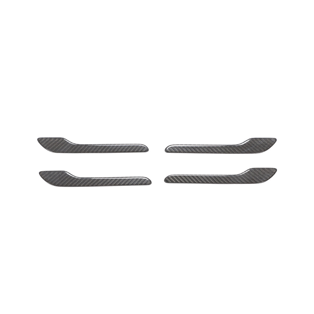 TESLA MODEL 3 & Y 2017+ CARBON FIBRE HANDLE COVERS-Accessories-CT CARBON-CT Carbon - High-quality carbon fiber and gloss black aerodynamic parts for premium sports and luxury vehicles.