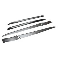 TESLA MODEL S 2021+ MATTE CARBON FIBRE DOOR TRIM ADD ON-Accessories-CT CARBON-CT Carbon - High-quality carbon fiber and gloss black aerodynamic parts for premium sports and luxury vehicles.