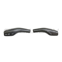 TESLA MODEL 3 & Y 2017+ MATTE CARBON FIBRE STALK COVER-Accessories-CT CARBON-CT Carbon - High-quality carbon fiber and gloss black aerodynamic parts for premium sports and luxury vehicles.
