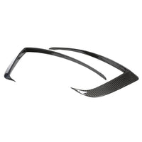 TESLA MODEL S 2021+ CARBON FIBRE FRONT BUMPER CANARDS-Accessories-CT CARBON-CT Carbon - High-quality carbon fiber and gloss black aerodynamic parts for premium sports and luxury vehicles.