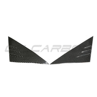 TESLA MODEL 3 & Y 2017+ CARBON FIBRE DOOR A PILLAR TRIM-Accessories-CT CARBON-CT Carbon - High-quality carbon fiber and gloss black aerodynamic parts for premium sports and luxury vehicles.