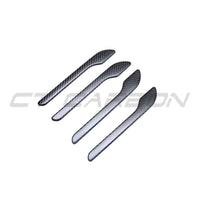 TESLA MODEL 3 & Y 2017+ MATTE CARBON FIBRE HANDLE COVERS-Accessories-CT CARBON-CT Carbon - High-quality carbon fiber and gloss black aerodynamic parts for premium sports and luxury vehicles.