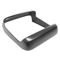 TESLA MODEL S 2021+ MATTE CARBON FIBRE REAR SCREEN ADD ON-Accessories-CT CARBON-CT Carbon - High-quality carbon fiber and gloss black aerodynamic parts for premium sports and luxury vehicles.