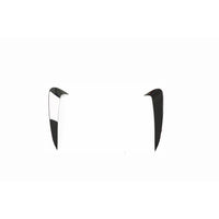 MERCEDES C-CLASS & C43 W205 COUPE GLOSS BLACK REAR BUMPER TRIM