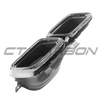 MERCEDES C-CLASS SALOON/ESTATE W205 GLOSS BLACK DIFFUSER & BLACK TIPS