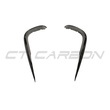 MERCEDES C238 2017-2020 E-CLASS COUPE FRONT BUMPER TRIM-Accessories-BLAK BY CT-CT Carbon - High-quality carbon fiber and gloss black aerodynamic parts for premium sports and luxury vehicles.