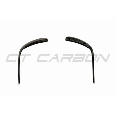 MERCEDES C238 2020+ E-CLASS COUPE FACELIFT FRONT BUMPER TRIM-Accessories-BLAK BY CT-CT Carbon - High-quality carbon fiber and gloss black aerodynamic parts for premium sports and luxury vehicles.