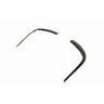 MERCEDES C238 2020+ E-CLASS COUPE FACELIFT FRONT BUMPER TRIM-Accessories-BLAK BY CT-CT Carbon - High-quality carbon fiber and gloss black aerodynamic parts for premium sports and luxury vehicles.