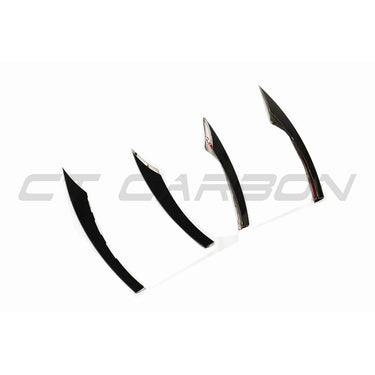 MERCEDES C238 2020+ E-CLASS COUPE FACELIFT FRONT GRILLE TRIM-Accessories-BLAK BY CT-CT Carbon - High-quality carbon fiber and gloss black aerodynamic parts for premium sports and luxury vehicles.