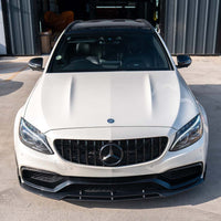 MERCEDES C63 W205 SALOON/ESTATE CARBON FIBRE SPLITTER - V1