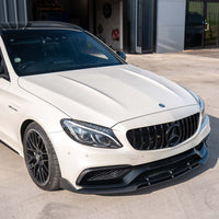 MERCEDES C63 W205 SALOON/ESTATE CARBON FIBRE SPLITTER - V1
