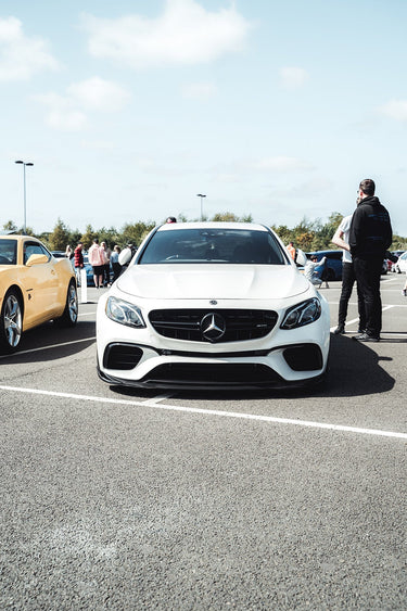 MERCEDES E63 W213 CARBON FIBRE SPLITTER - CT DESIGN-Splitter-CT CARBON-CT Carbon - High-quality carbon fiber and gloss black aerodynamic parts for premium sports and luxury vehicles.