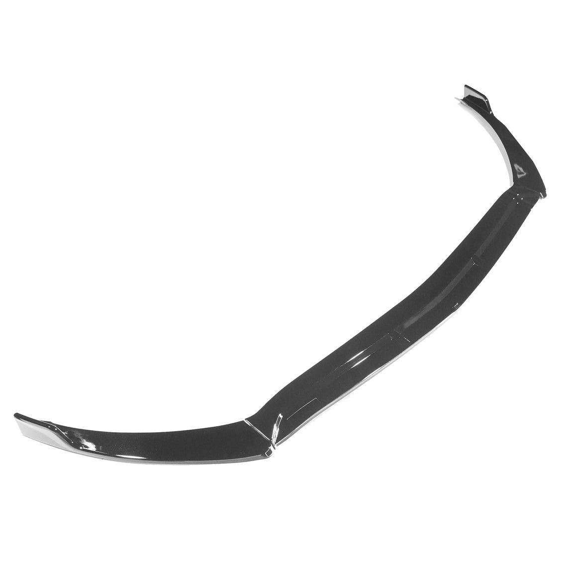 MERCEDES W118 CLA GLOSS BLACK SPLITTER - B STYLE-Splitter-BLAK BY CT-CT Carbon - High-quality carbon fiber and gloss black aerodynamic parts for premium sports and luxury vehicles.