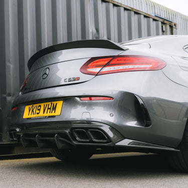 CT CARBON Diffuser MERCEDES W205 C63 FACELIFT COUPE/CONVERTIBLE 2DR CARBON FIBRE DIFFUSER - CT DESIGN