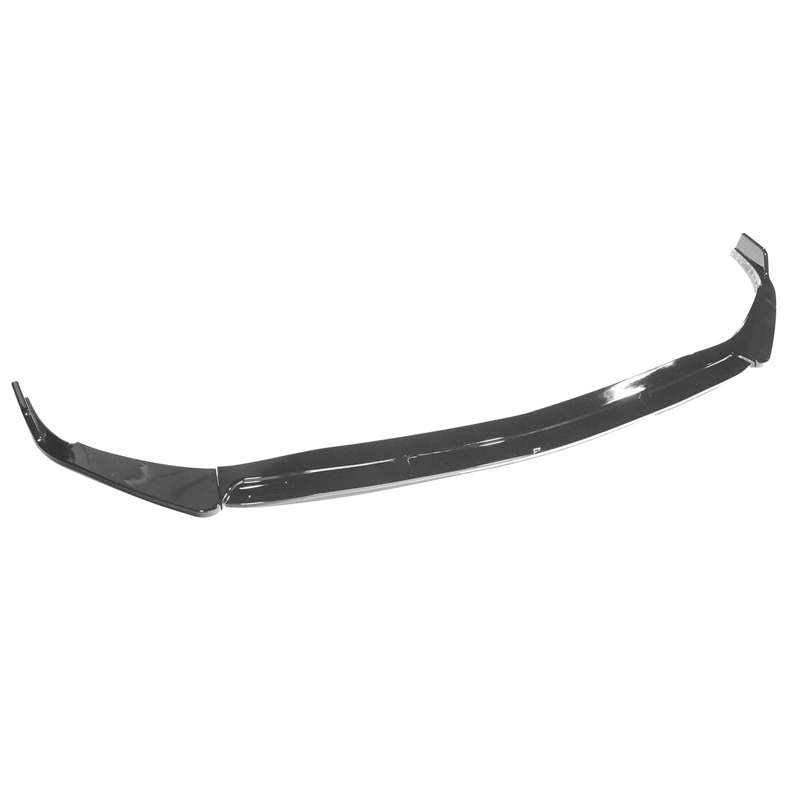 MERCEDES W206 2021+ C-CLASS GLOSS BLACK 3-PIECE SPLITTER-Splitter-BLAK BY CT-CT Carbon - High-quality carbon fiber and gloss black aerodynamic parts for premium sports and luxury vehicles.
