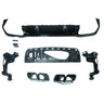 MERCEDES W213 2020-2023 E-CLASS GLOSS BLACK DIFFUSER & TIPS-Diffuser-BLAK BY CT-CT Carbon - High-quality carbon fiber and gloss black aerodynamic parts for premium sports and luxury vehicles.