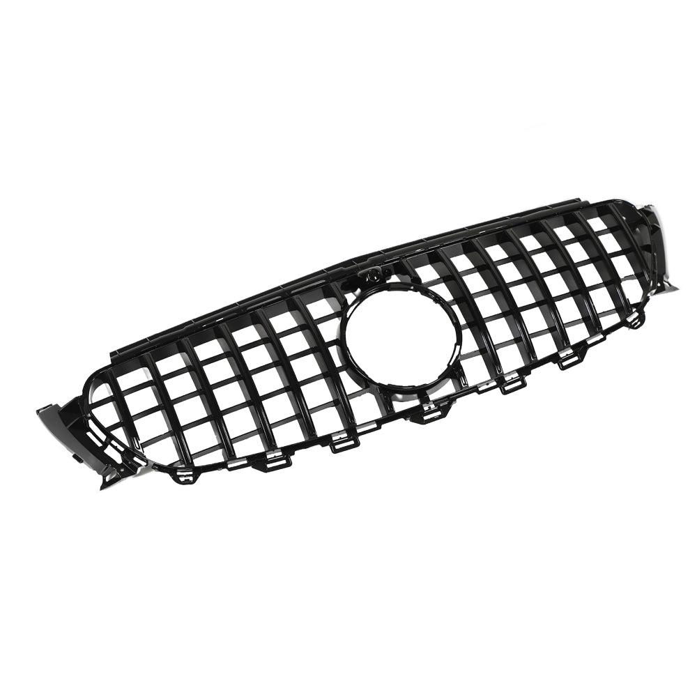 MERCEDES W213 & C238 2020-2024 E-CLASS GLOSS BLACK PANAMERICA GRILLE-Grille-BLAK BY CT-CT Carbon - High-quality carbon fiber and gloss black aerodynamic parts for premium sports and luxury vehicles.