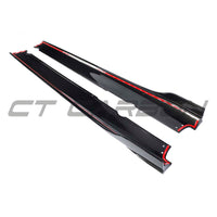 LAMBORGHINI HURACAN EVO 2019-2023 CARBON FIBRE SIDE SKIRTS - CT DESIGN