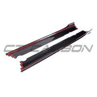 LAMBORGHINI HURACAN EVO 2019-2023 CARBON FIBRE SIDE SKIRTS - CT DESIGN
