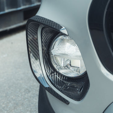 MINI COOPER S / JCW F56 CARBON FIBRE FOG LIGHT COVERS-Accessories-CT CARBON-CT Carbon - High-quality carbon fiber and gloss black aerodynamic parts for premium sports and luxury vehicles.