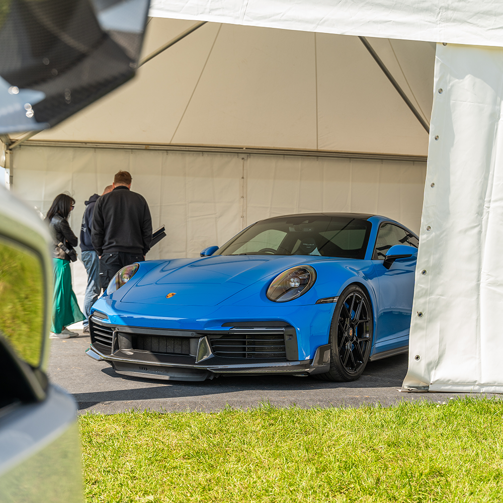 PORSCHE 911 (992) TURBO S CARBON FIBRE FRONT SPLITTER - CT DESIGN-Splitter-CT Carbon-CT Carbon - High-quality carbon fiber and gloss black aerodynamic parts for premium sports and luxury vehicles.