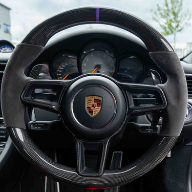 PORSCHE 911/CAYMAN/BOXSTER/CAYENNE/MACAN 2013+ MAGNETIC CARBON FIBRE PADDLES-Accessories-CT CARBON-CT Carbon - High-quality carbon fiber and gloss black aerodynamic parts for premium sports and luxury vehicles.