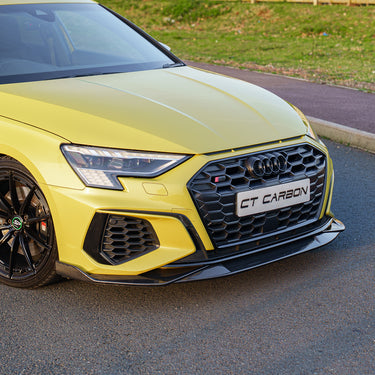 AUDI A3 S-LINE & S3 8Y 2020+ CARBON FIBRE SPLITTER - CT DESIGN
