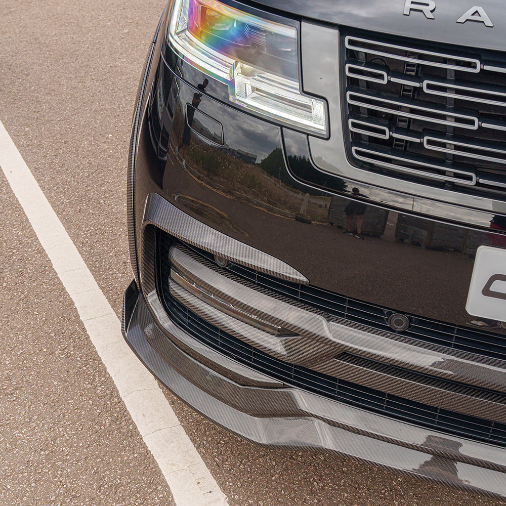 Ct Rangw RANGE ROVER L460 2022+ CARBON FIBRE FRONT BUMPER GRILLE TRIM - CT ...