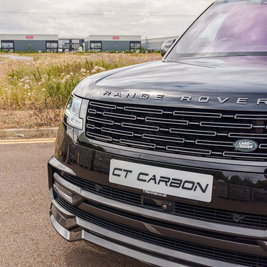RANGE ROVER L460 2022+ CARBON FIBRE SPLITTER - CT DESIGN-Splitter-CT CARBON-CT Carbon - High-quality carbon fiber and gloss black aerodynamic parts for premium sports and luxury vehicles.