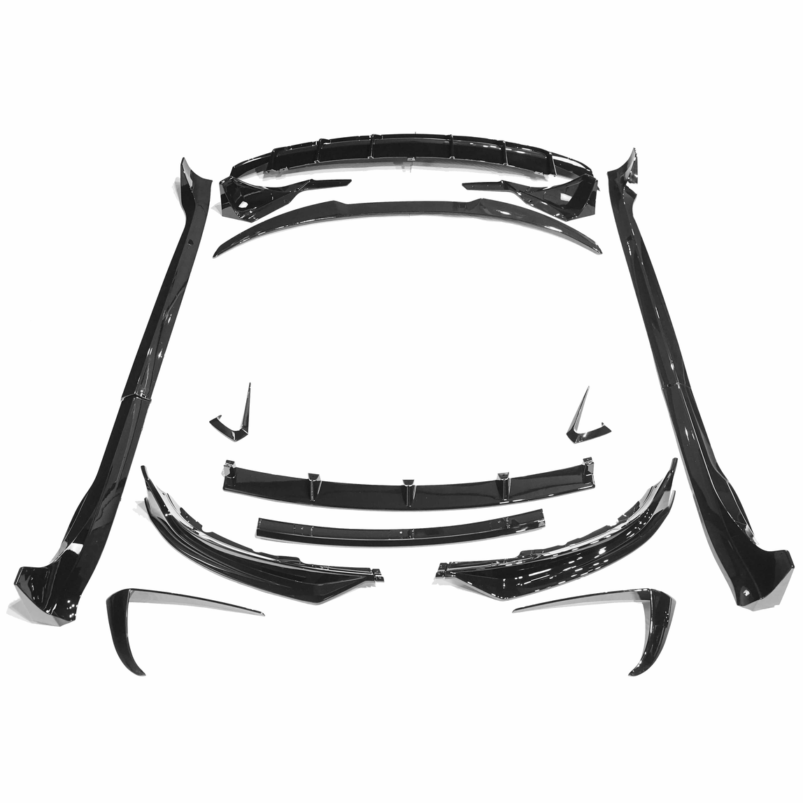 TESLA MODEL 3 FULL GLOSS BLACK KIT - BLAK BY CT CARBON-Kit-BLAK BY CT-CT Carbon - High-quality carbon fiber and gloss black aerodynamic parts for premium sports and luxury vehicles.