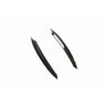 VOLKSWAGEN GOLF MK7 GLOSS BLACK HEADLIGHT EYEBROWS-Accessories-BLAK BY CT-CT Carbon - High-quality carbon fiber and gloss black aerodynamic parts for premium sports and luxury vehicles.