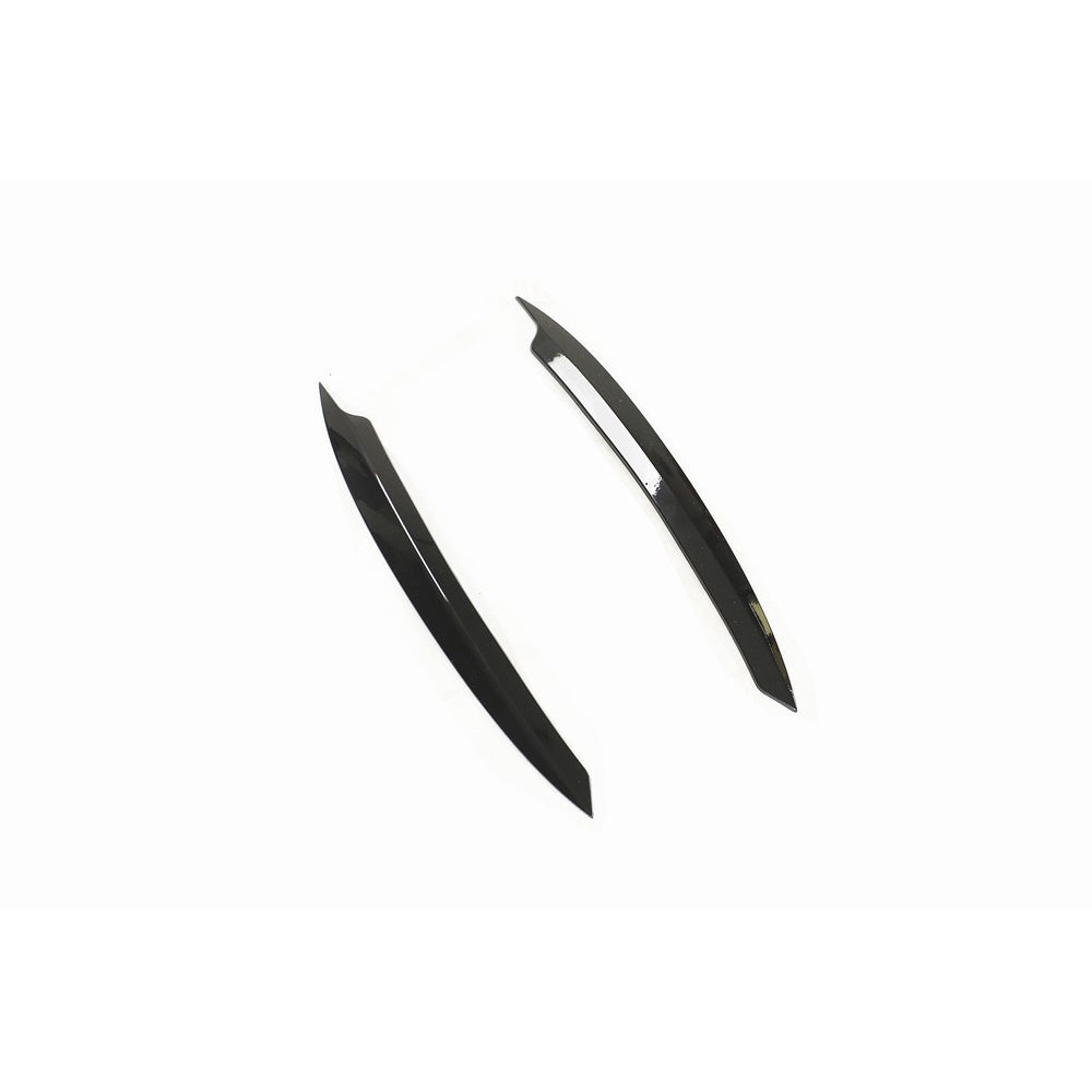 VOLKSWAGEN GOLF MK7 GLOSS BLACK HEADLIGHT EYEBROWS-Accessories-BLAK BY CT-CT Carbon - High-quality carbon fiber and gloss black aerodynamic parts for premium sports and luxury vehicles.